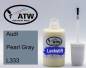 Preview: Audi, Pearl Gray, L333: 20ml Lackstift, von ATW Autoteile West.